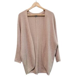Charlotte Russe Open Cardigan Sweater | Mauve Pink | Size S